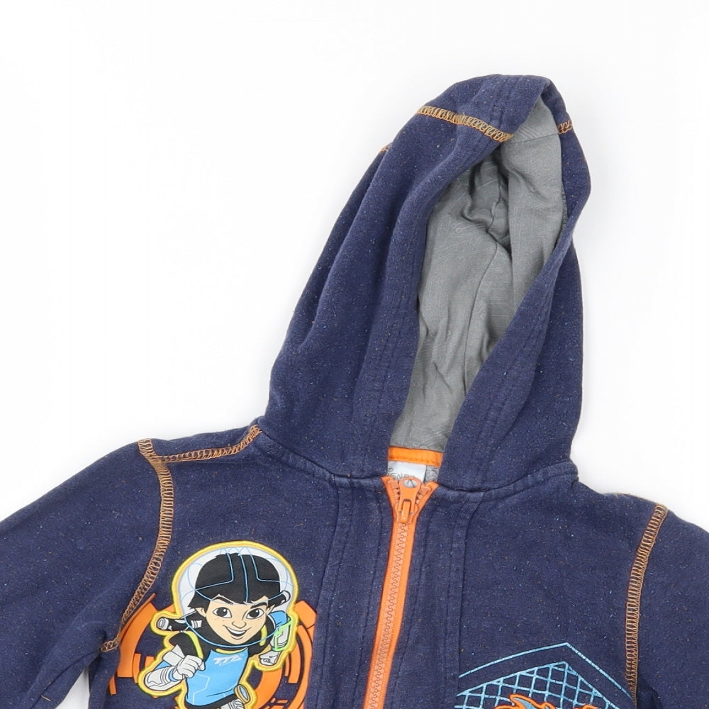 disney store Boys Blue   Full Zip Hoodie Size 3 Years