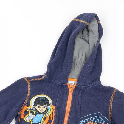 disney store Boys Blue   Full Zip Hoodie Size 3 Years