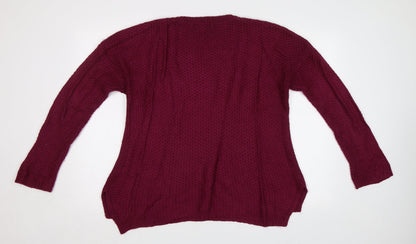 Womens UK Size 8 New Look Purple Pullover Jumper