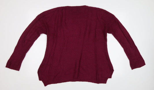 Womens UK Size 8 New Look Purple Pullover Jumper
