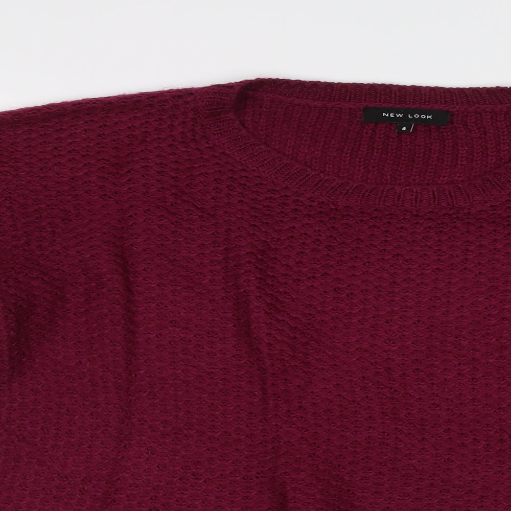 Womens UK Size 8 New Look Purple Pullover Jumper
