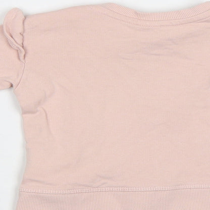H&M Baby Pink   Pullover Jumper Size 6-9 Months  - Bunny
