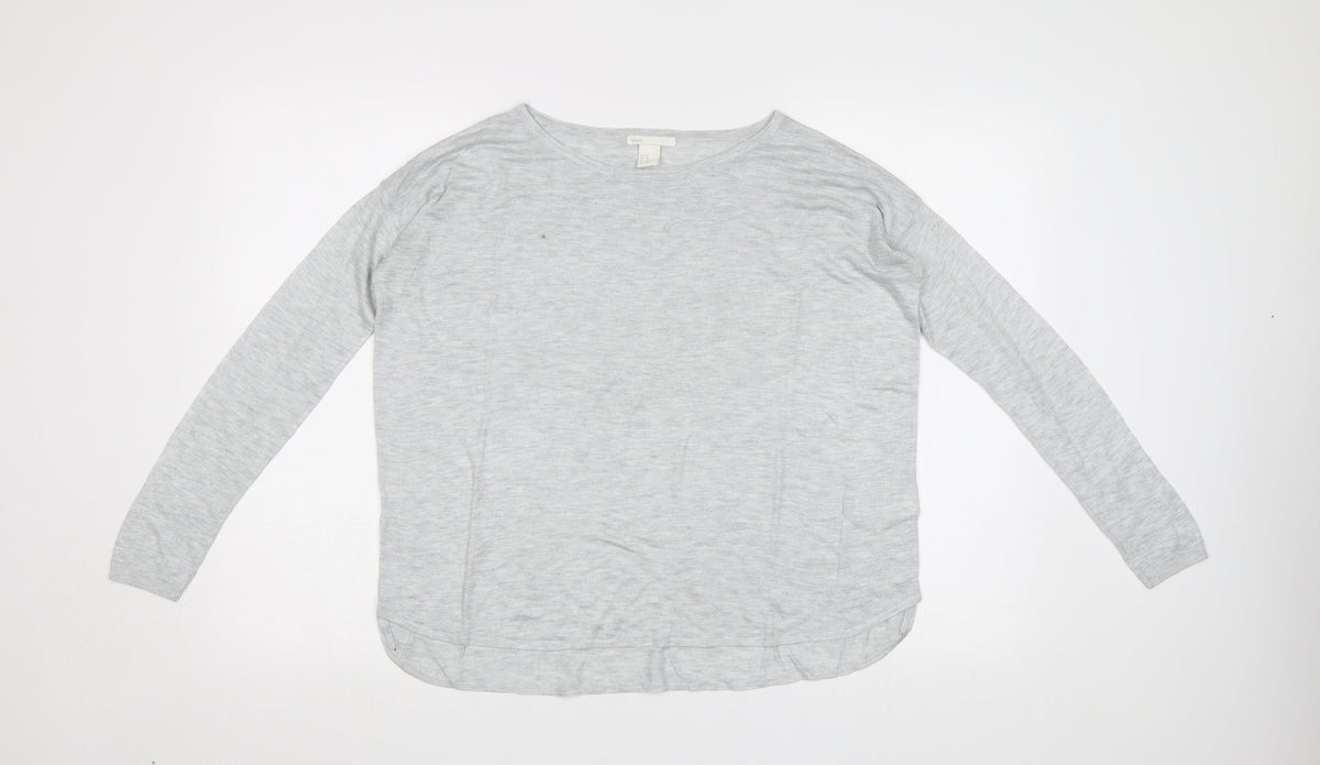 Womens UK Size S H&M Grey Pullover Jumper