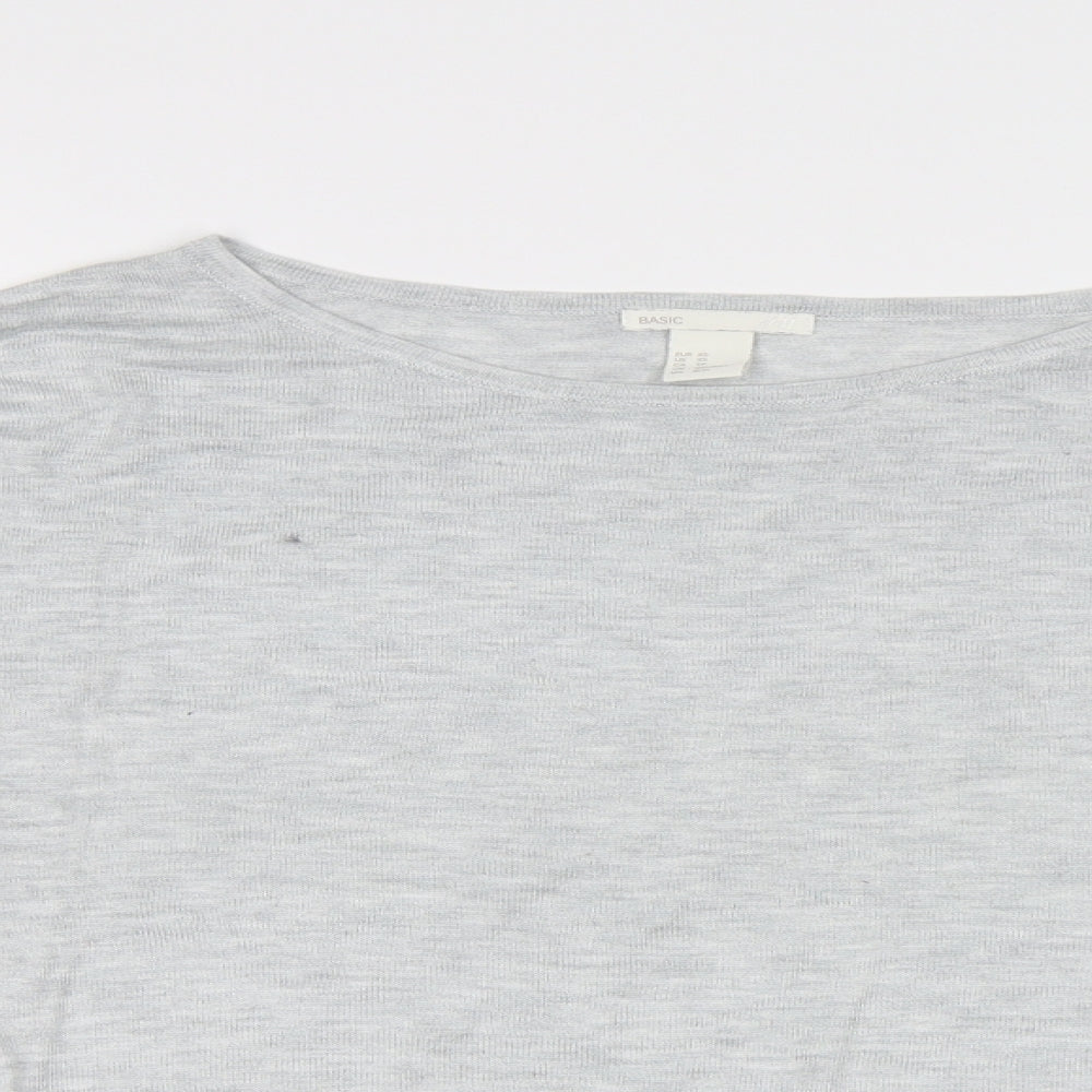 Womens UK Size S H&M Grey Pullover Jumper