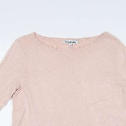 Womens UK Size 10 Debenhams Pink Pullover Jumper