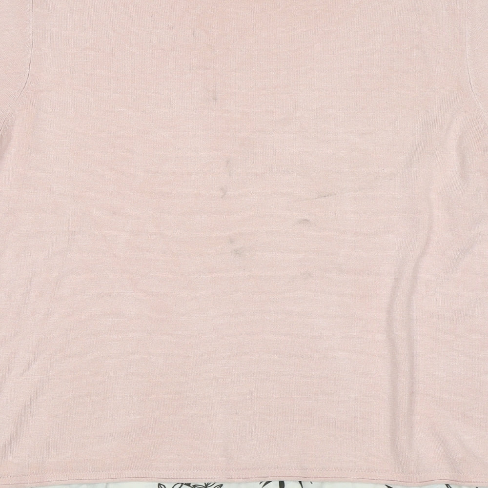 Womens UK Size 10 Debenhams Pink Pullover Jumper