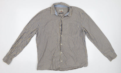 Mens UK Size XL NEXT Yellow  Button-Up Long Sleeve Casual Shirt
