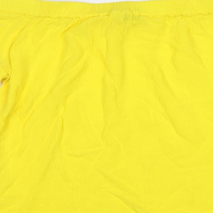 F&F Womens Yellow   Basic Blouse Size 10