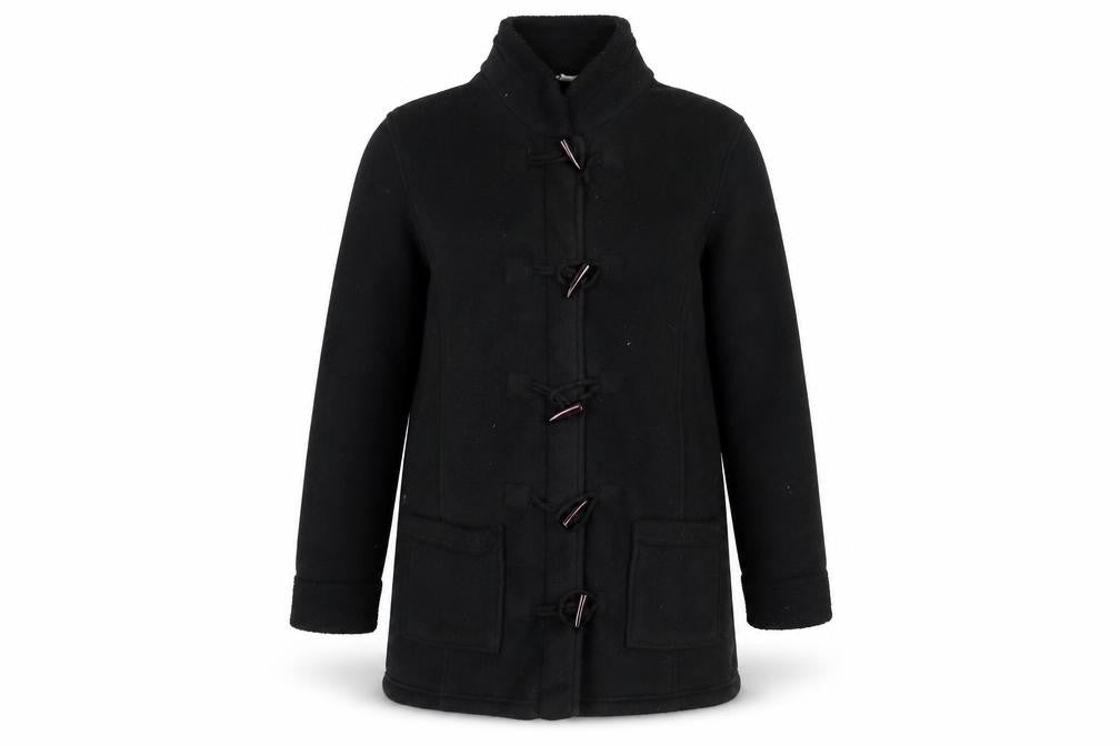 Cotton Traders Womens Black   Overcoat Coat Size 16