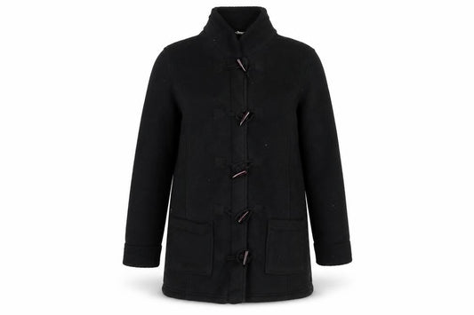 Cotton Traders Womens Black   Overcoat Coat Size 16