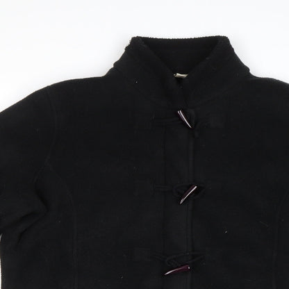 Cotton Traders Womens Black   Overcoat Coat Size 16