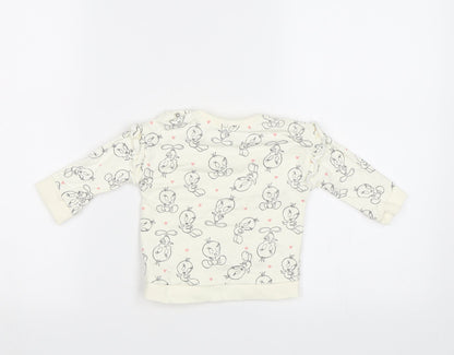 George Baby White   Basic Blouse Size 3-6 Months  - Tweety