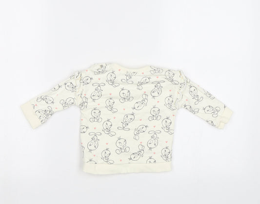 George Baby White   Basic Blouse Size 3-6 Months  - Tweety
