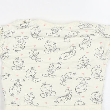 George Baby White   Basic Blouse Size 3-6 Months  - Tweety