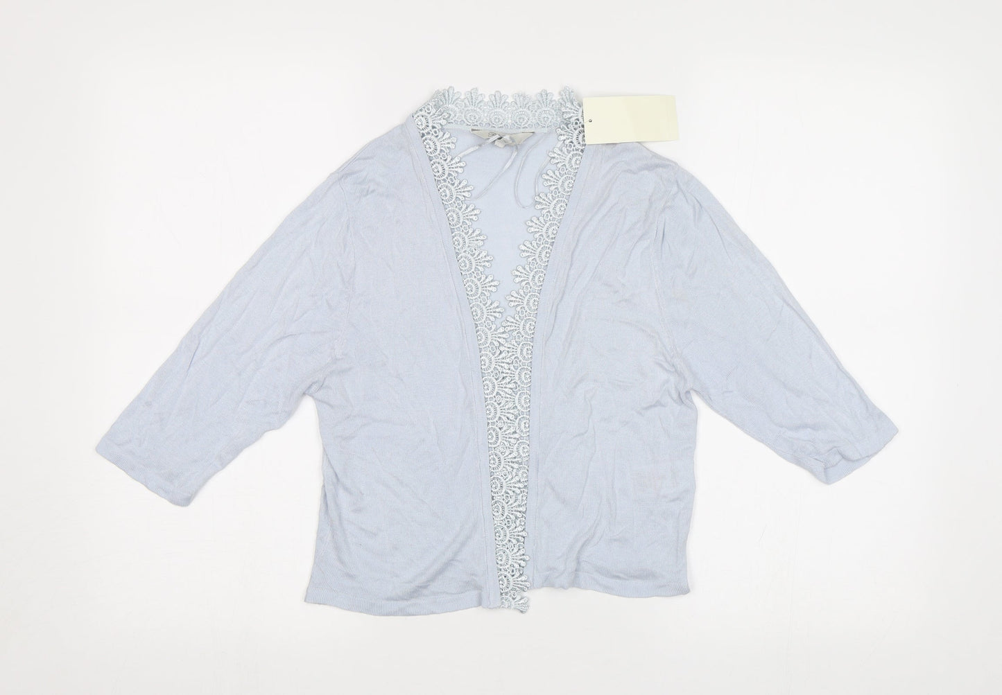 Womens UK Size 10 Peacocs Blue Cardigan Jumper