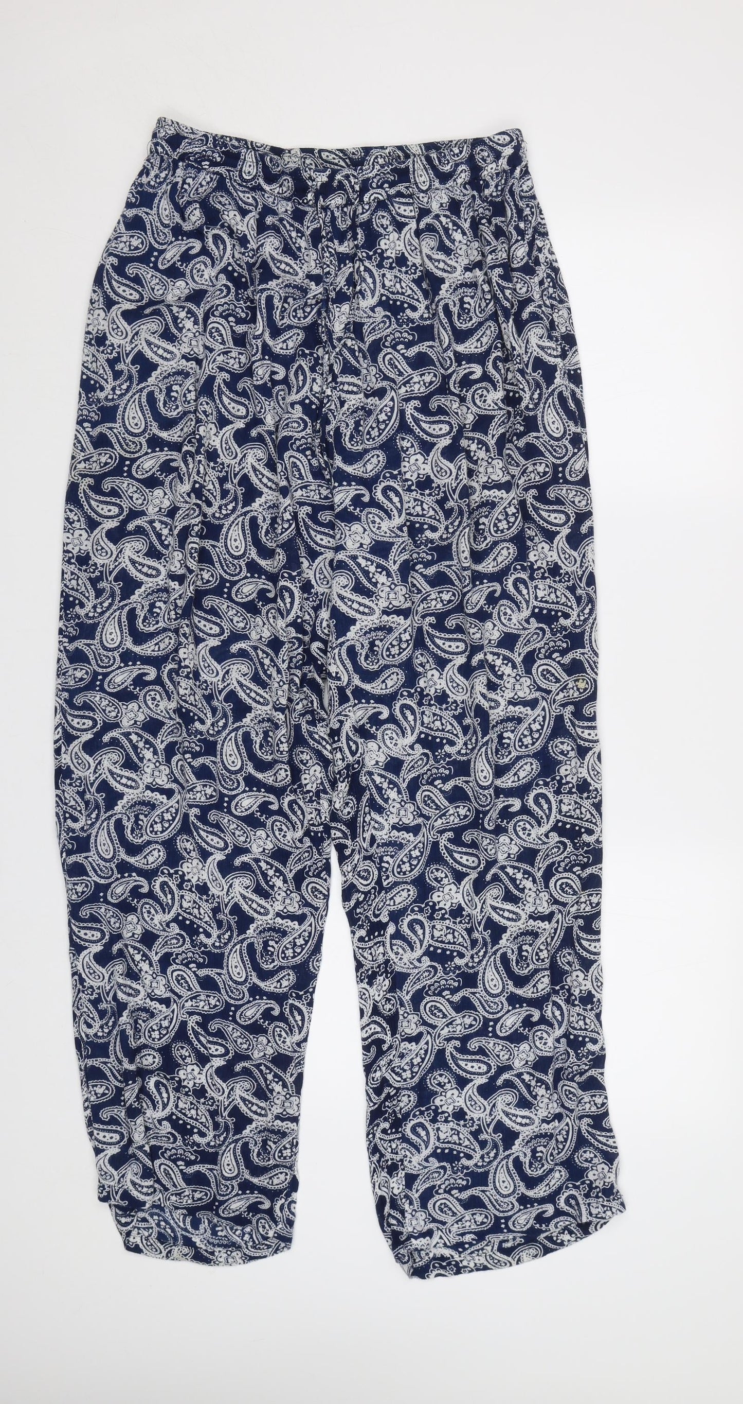 Womens UK Size 12 Alexandra Regular Fit  Blue Trousers