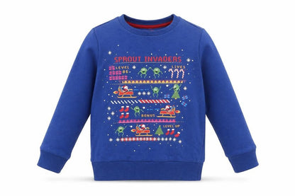 F&F Boys Blue   Pullover Sweatshirt Size 5-6 Years