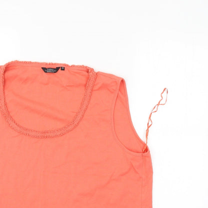 Womens UK Size 22 Casual Collection Orange Basic Blouse
