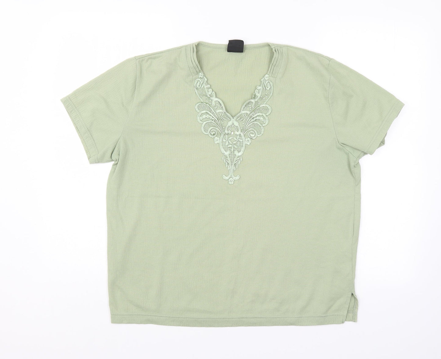 Avant Garde Womens Green   Basic Blouse Size M