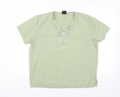 Avant Garde Womens Green   Basic Blouse Size M