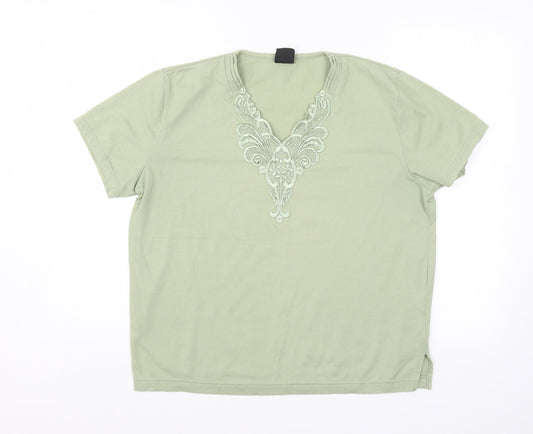 Avant Garde Womens Green   Basic Blouse Size M