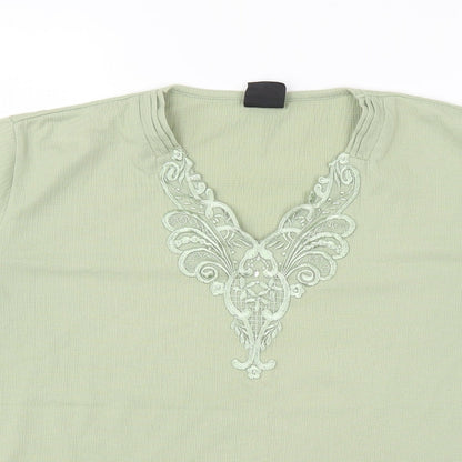 Avant Garde Womens Green   Basic Blouse Size M