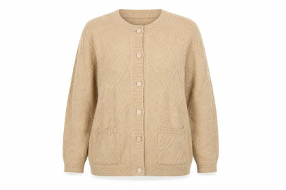 Womens UK Size 16 Beaumonde Beige Cardigan Jumper