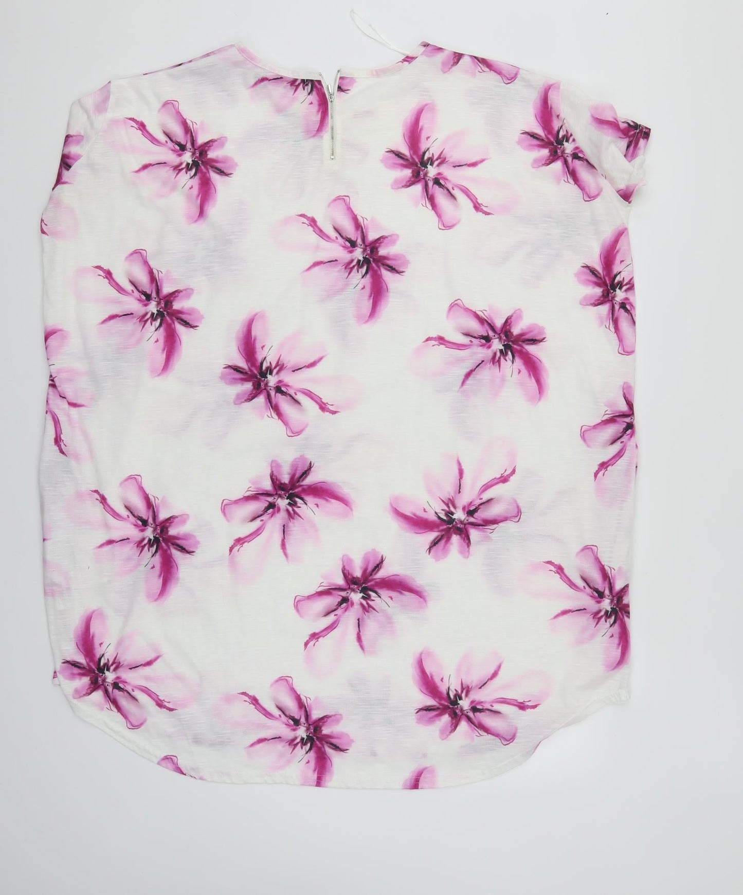 QED London Womens Multicoloured Floral  Basic Blouse Size L