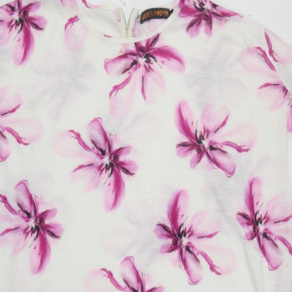 QED London Womens Multicoloured Floral  Basic Blouse Size L