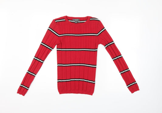Womens UK Size 6 Primark Red Pullover Jumper