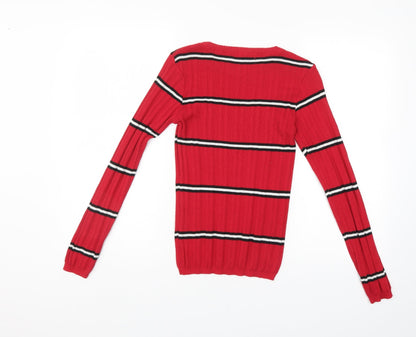 Womens UK Size 6 Primark Red Pullover Jumper