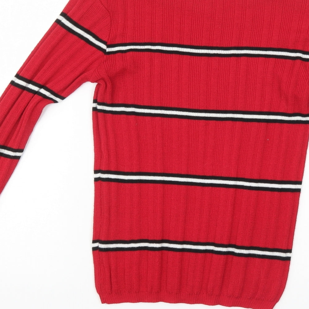 Womens UK Size 6 Primark Red Pullover Jumper