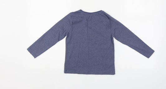 Very Girls Blue Polka Dot  Pullover Jumper Size 4-5 Years