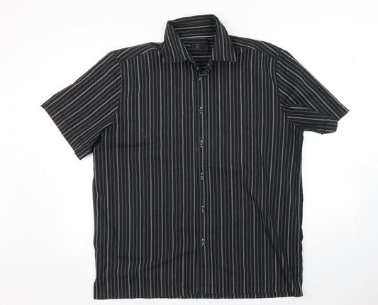 F&F Mens Multicoloured Striped   Button-Up Size L