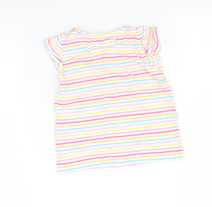 Tu Baby Multicoloured Striped  Basic T-Shirt Size 12-18 Months