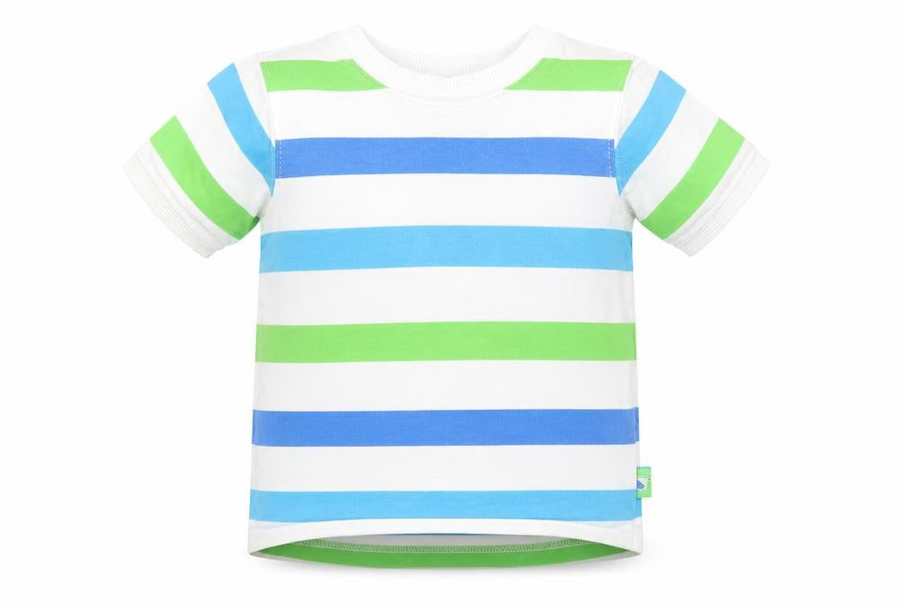 M Baby Multicoloured Striped  Basic T-Shirt Size 9-12 Months
