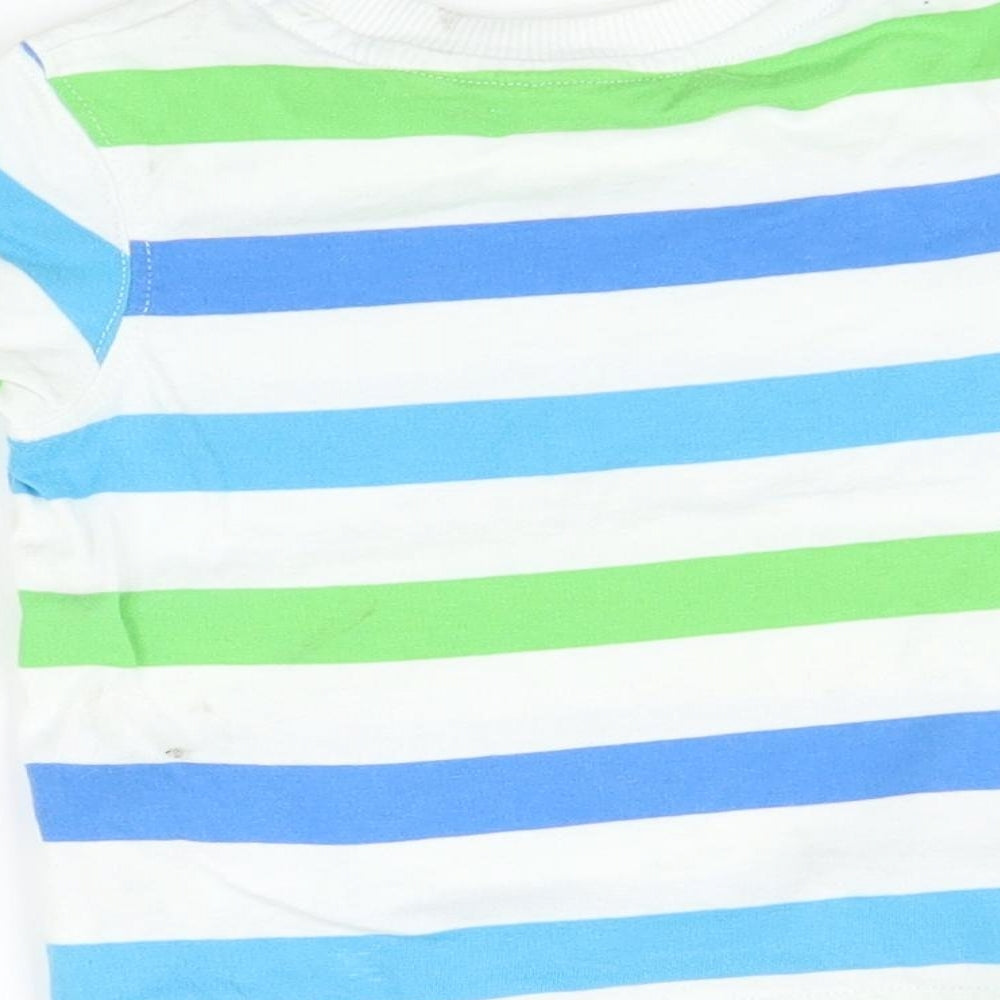 M Baby Multicoloured Striped  Basic T-Shirt Size 9-12 Months
