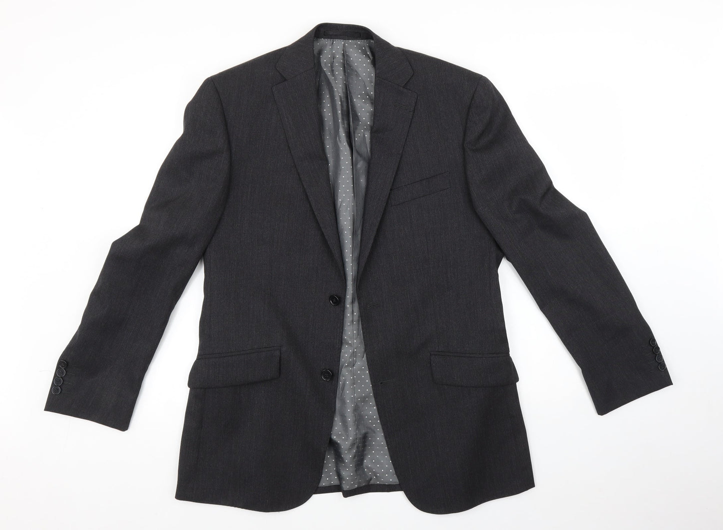 Mens UK Size  Preworn Regular Grey Suit Jacket