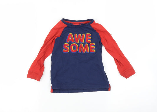 TU Baby Blue Striped  Basic T-Shirt Size 18-24 Months  - Awesome