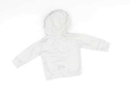 M Baby Grey   Full Zip Jumper Size 3-6 Months  - frog