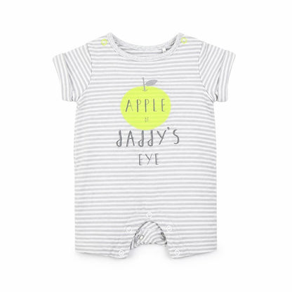 m Baby Grey Striped  Romper One-Piece Size Newborn  - Apple of daddys eye