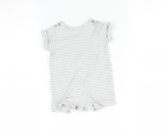 m Baby Grey Striped  Romper One-Piece Size Newborn  - Apple of daddys eye