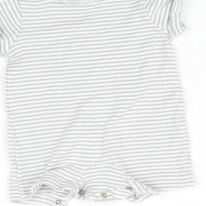 m Baby Grey Striped  Romper One-Piece Size Newborn  - Apple of daddys eye