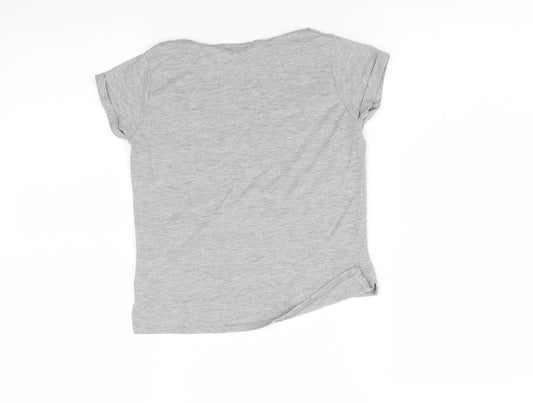 River Island Girls Grey   Basic T-Shirt Size 5-6 Years  - Chic 88