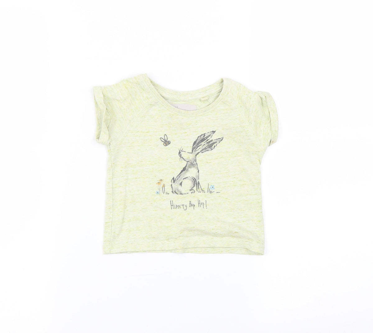 NEXT Baby Green   Basic T-Shirt Size 6-9 Months  - rabbit