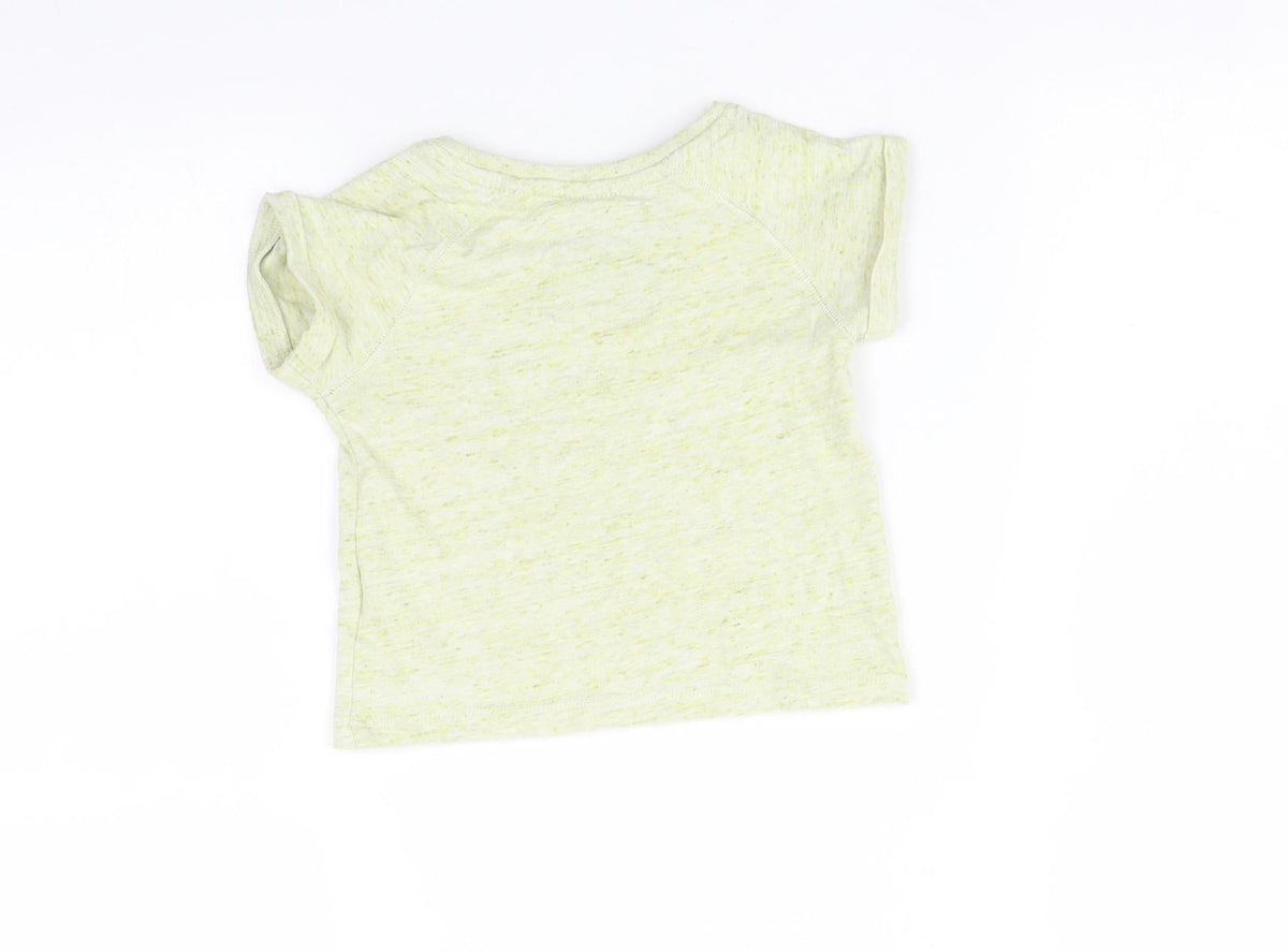 NEXT Baby Green   Basic T-Shirt Size 6-9 Months  - rabbit