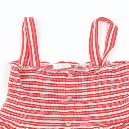 NEXT Girls Multicoloured Striped  Fit & Flare  Size 6 Years