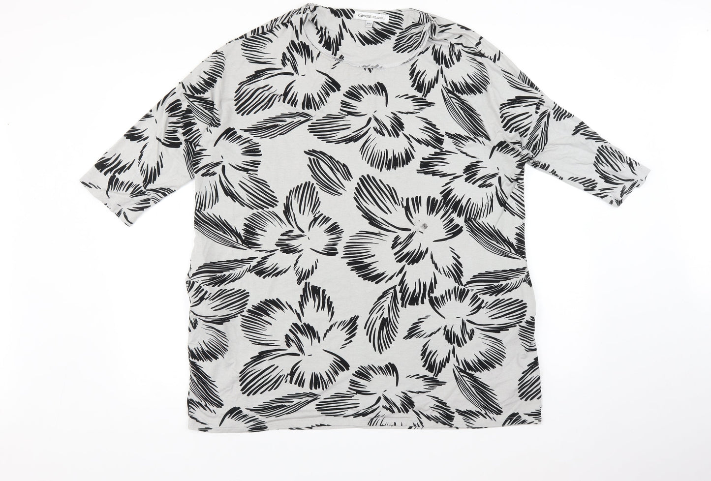 capsule Womens Grey   Basic T-Shirt Size 16