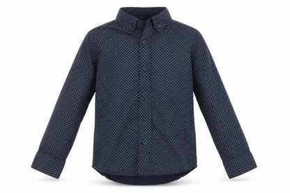 Primark Boys Blue Polka Dot   Button-Up Size 2-3 Years