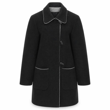 Womens UK Size 10 BHS Black Overcoat